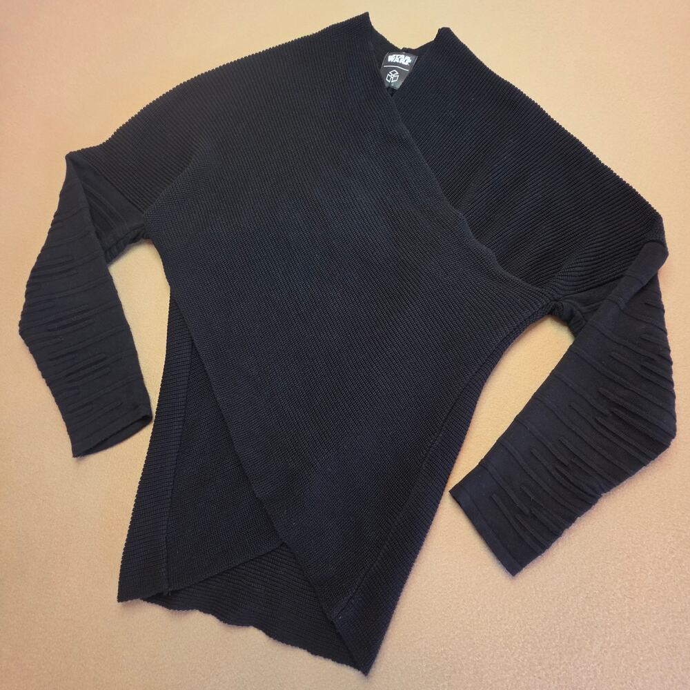 Star Wars Musterbrand Dark Rey Black Knitted Wrap Jakku Sweater Sz Small